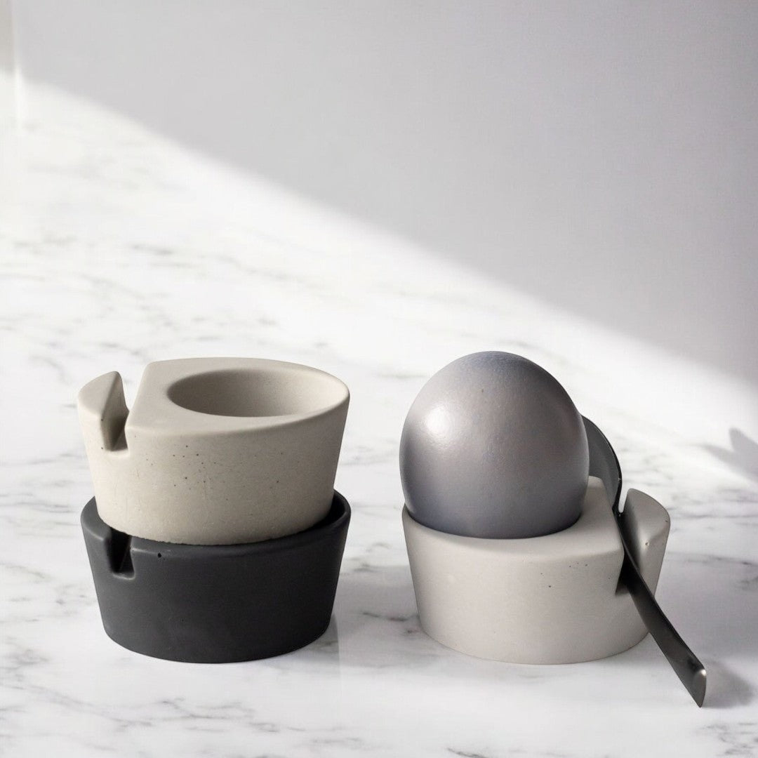 Eierbecher OVA Farbauswahl anthrazit, grau, lichtgrau