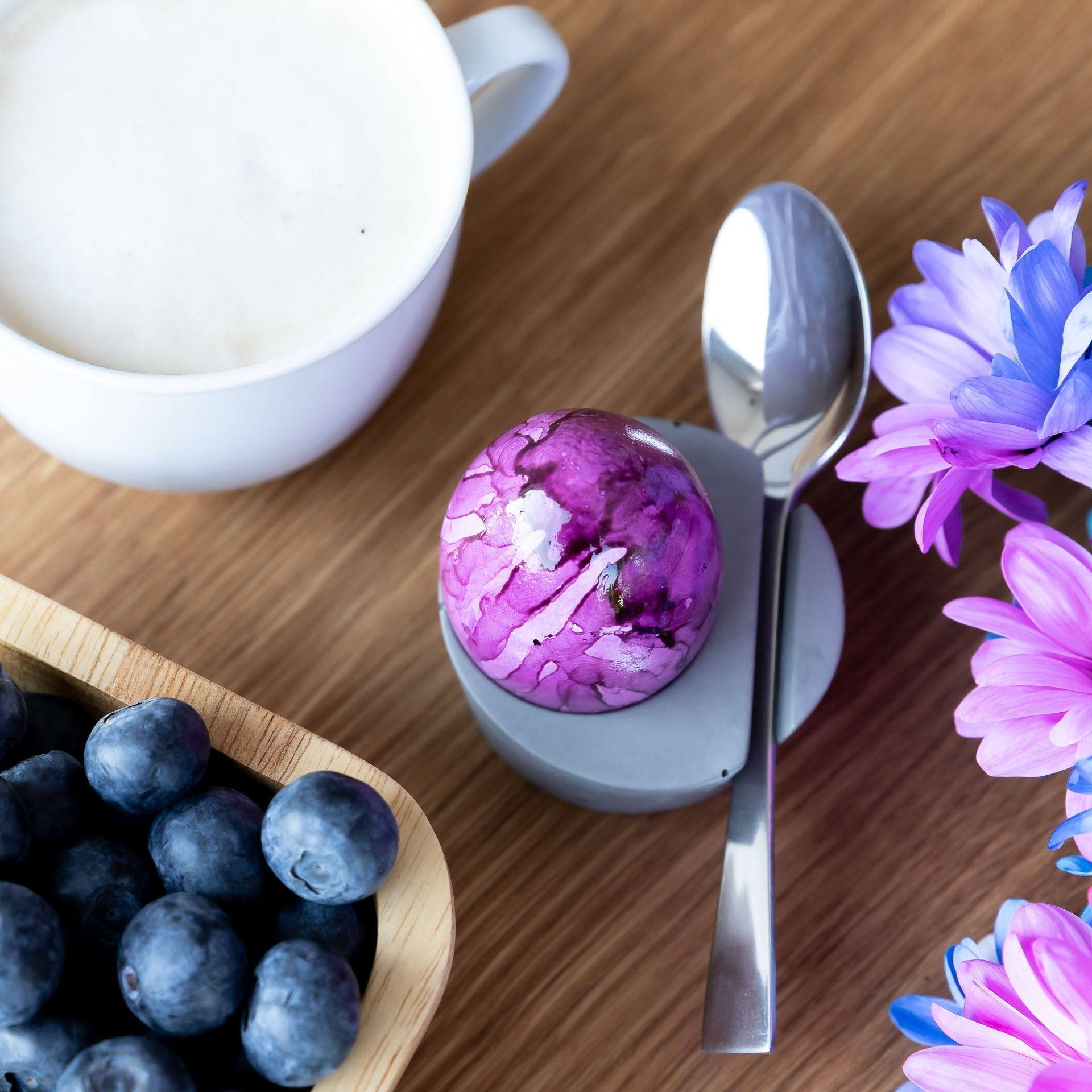 Eierbecher OVA grau mit Osterei