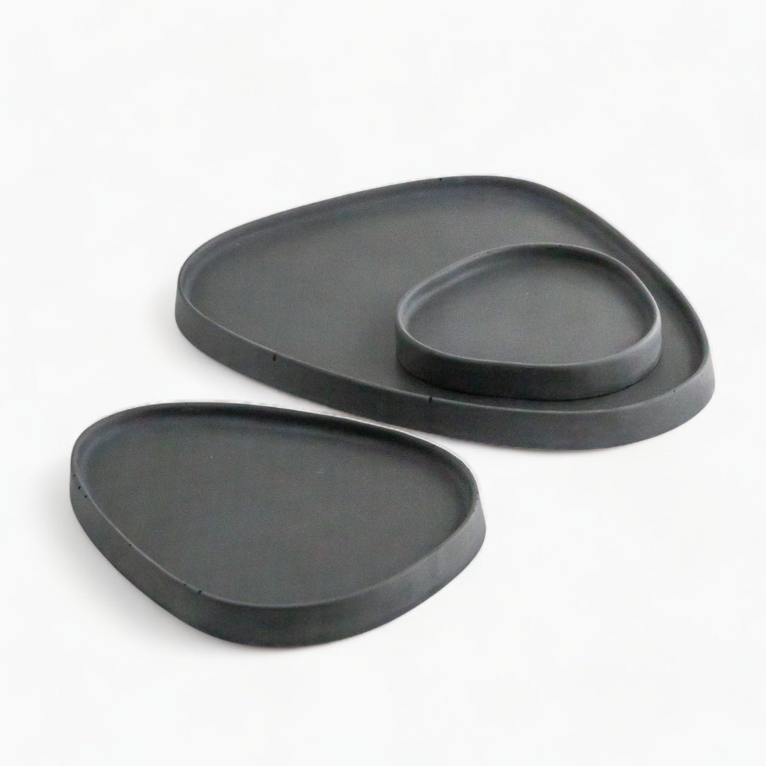 Dekoplatte SCUTRA 3er Set Anthrazit